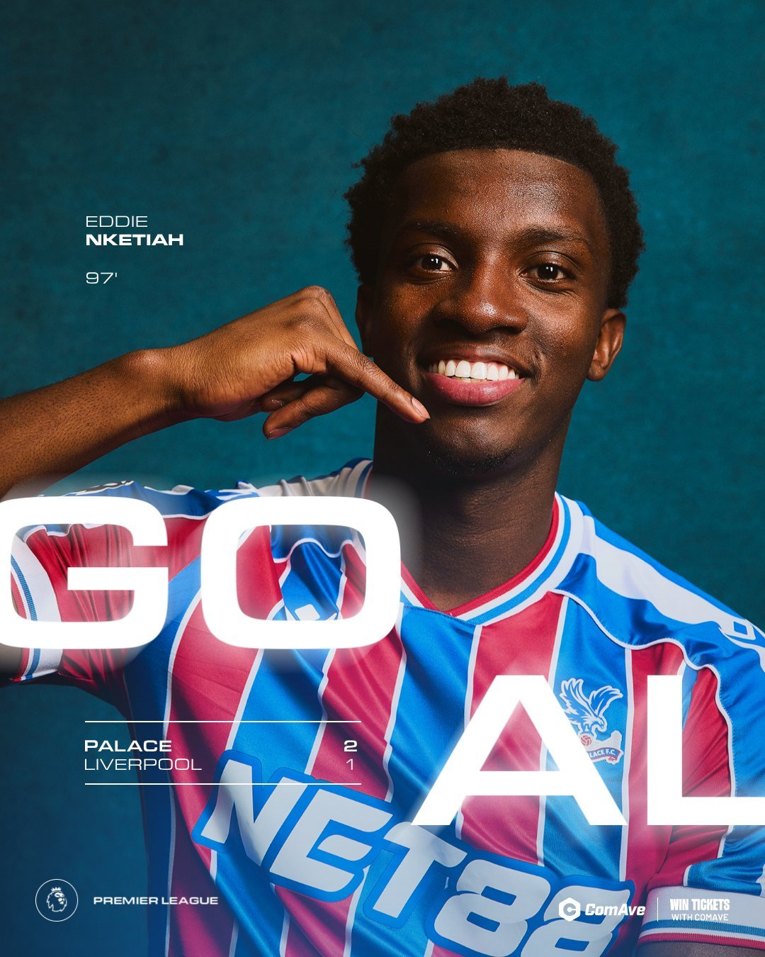 Nketiah’s 97th-Minute Thunderbolt Hands Crystal Palace Stunning Victory Over Liverpool